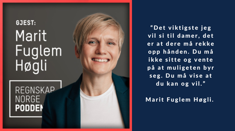 Vår øverste leder har gjestet Regnskap Norge sin podcast