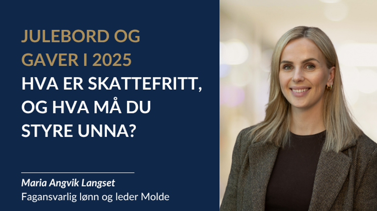 Julebord og gaver i 2025: Hva er skattefritt, og hva må du styre unna?