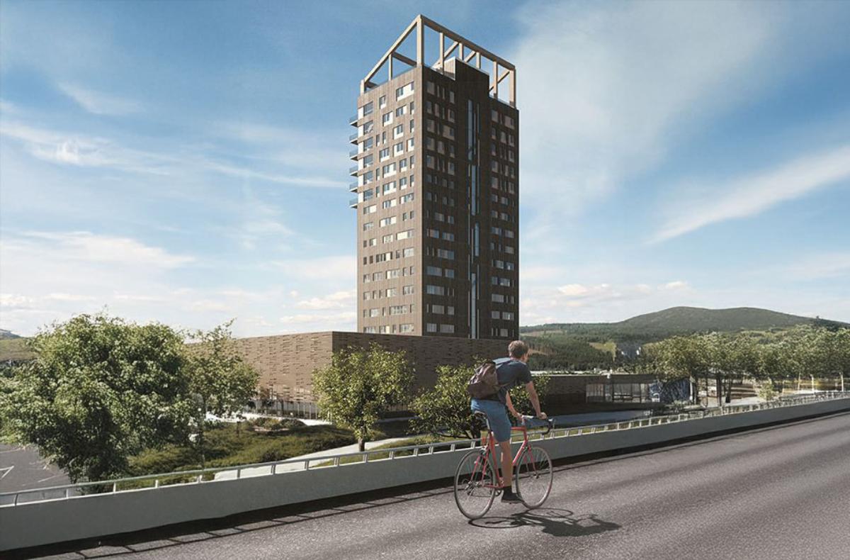 Spesialtilpasset kran til Moelven Limtre