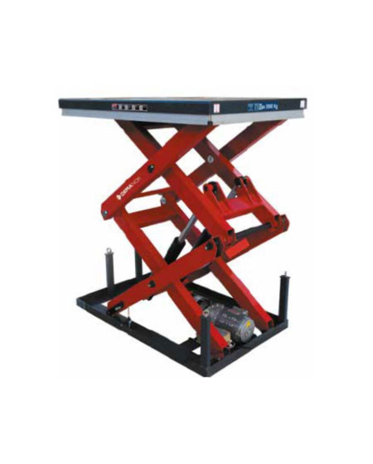 Løftebord 1000 kg, dobbelsaks