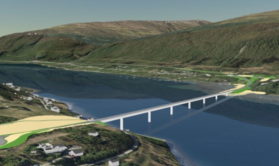 Tromsø - Prøveramming E8 Ramfjordbrua