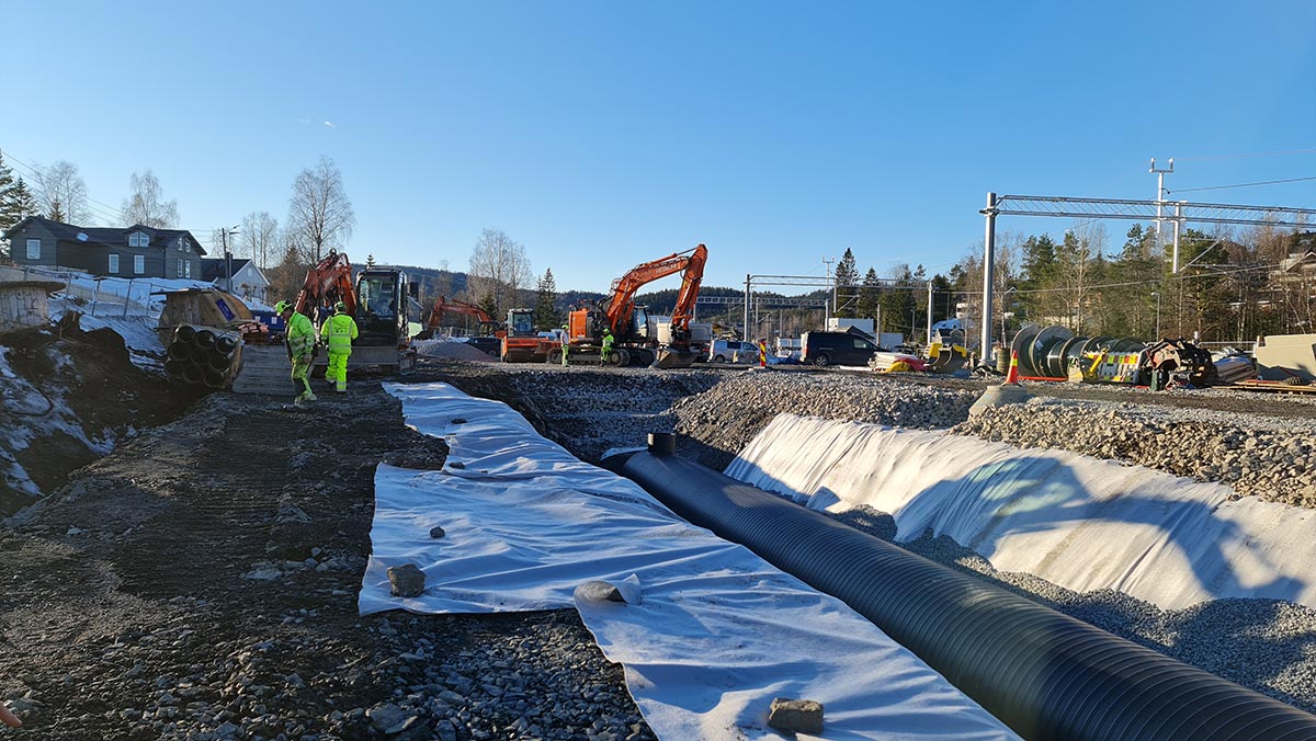 Graving & Transportservice jobber med vann og avløp