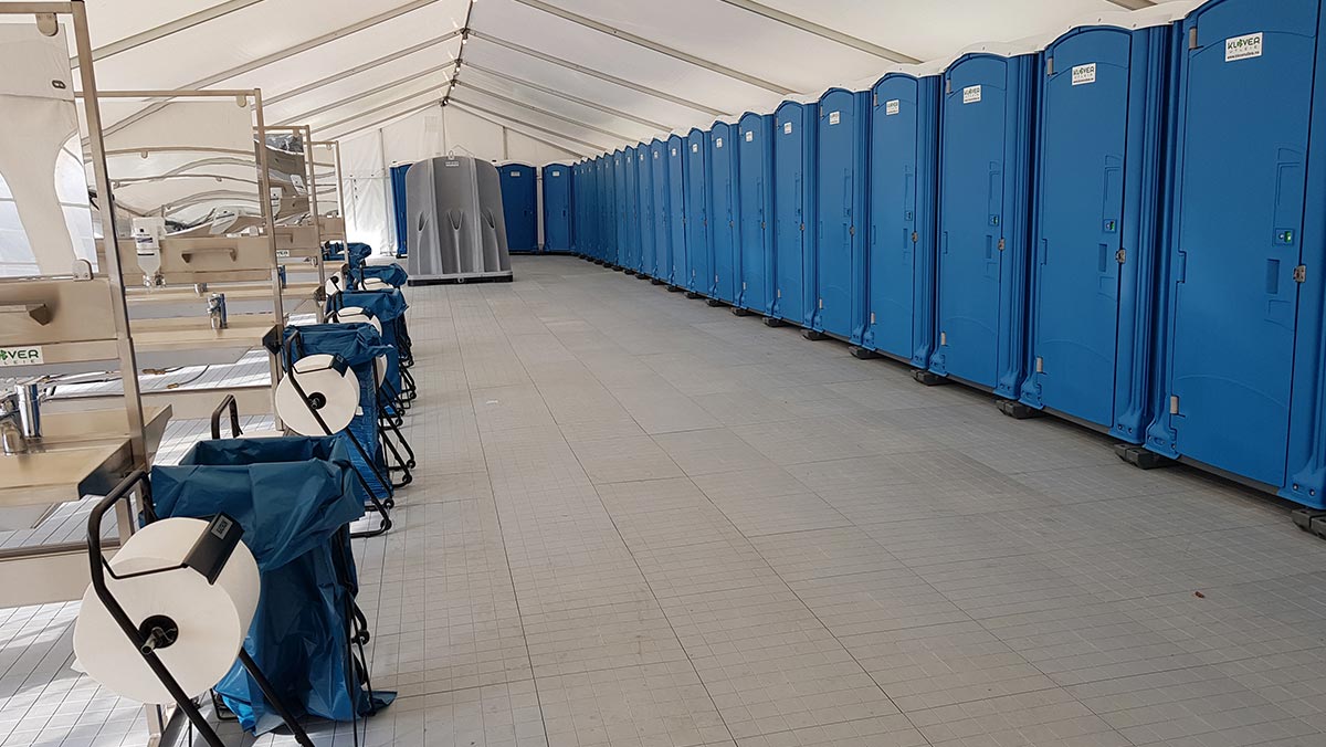 Toaletter til næring i hall