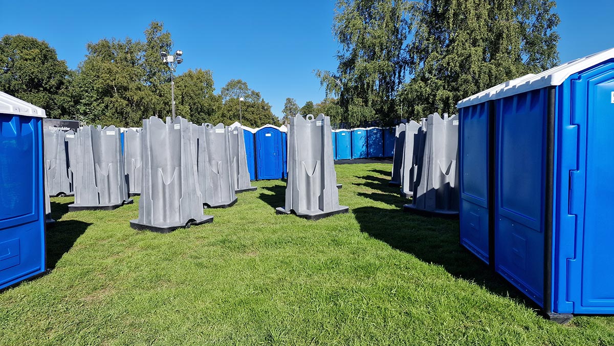 Urinaler og toalett til festival