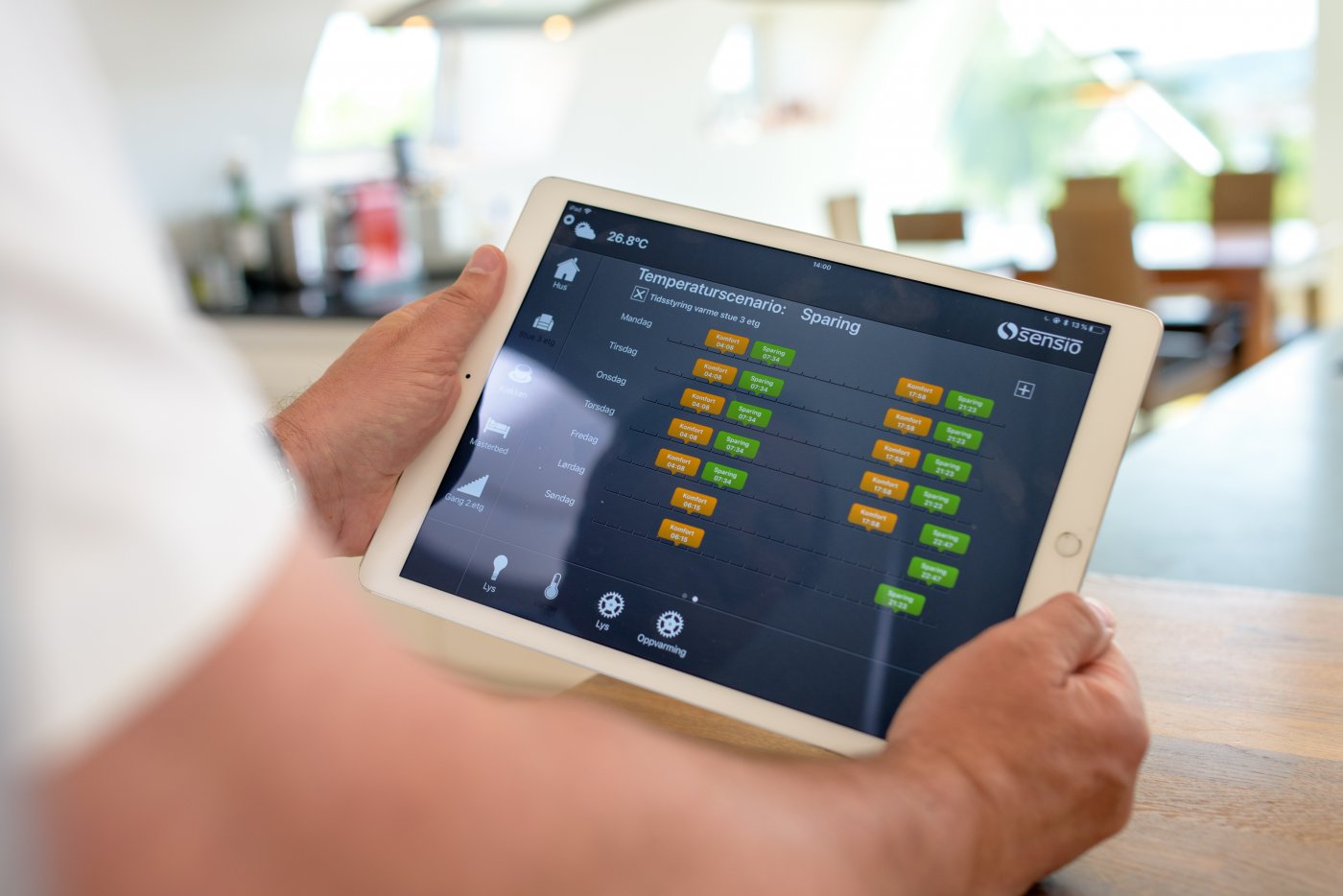 Smarthus - styring via nettbrett