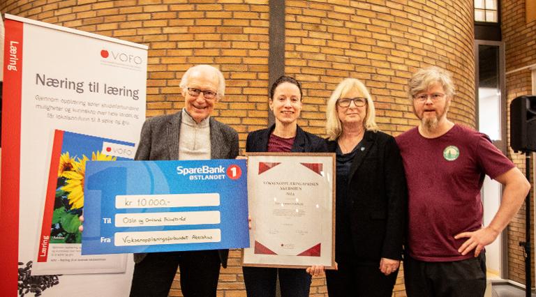 Vi er stolte vinnere av Voksenopplæringsprisen Akershus 2024