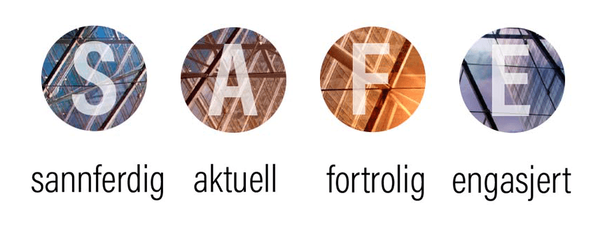 SAFE - Sannferdig, Aktuell, Fortrolig og Engasjert
