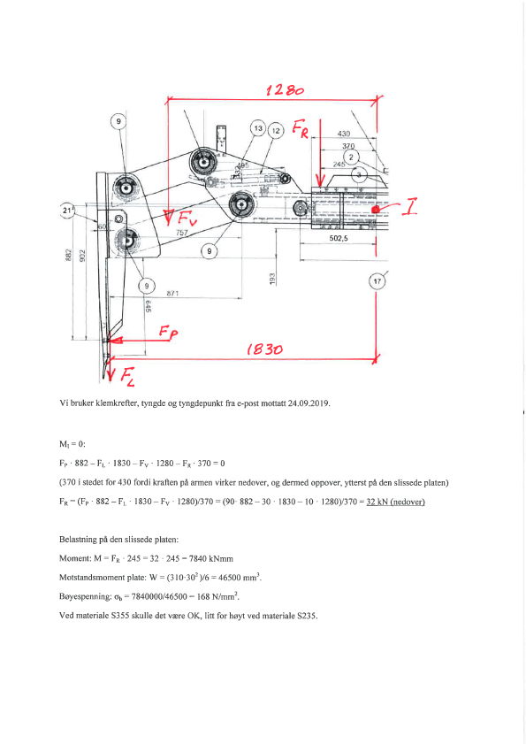 Verifikasjon av anodeklype for Hydro Aluminium. Dokument.