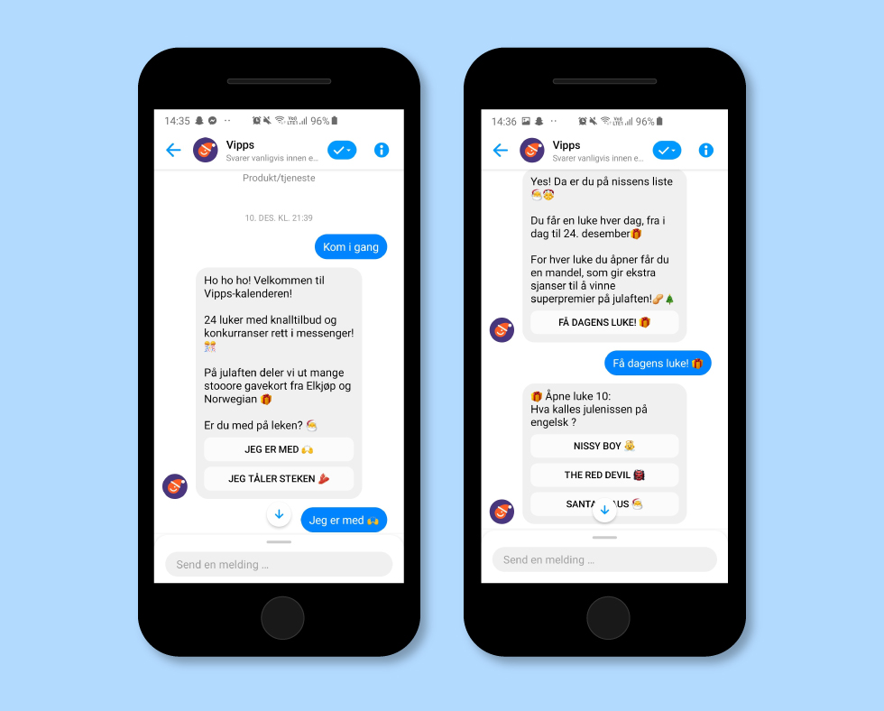 Eksempel Vipps Julekalender