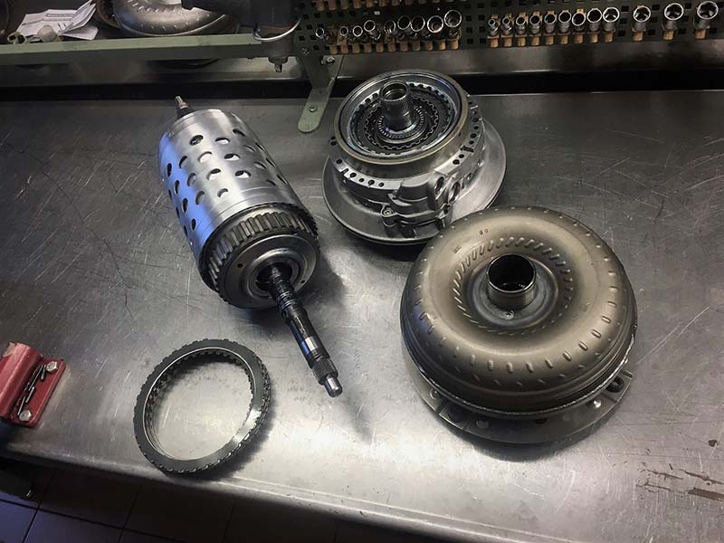 Interne deler fra et ZF 8HP gir