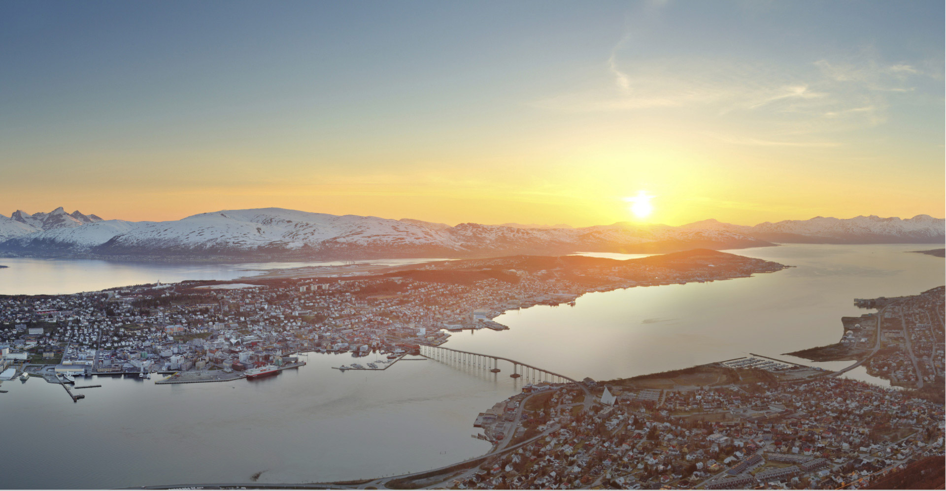 Bilde av Tromsø fra fjellheis