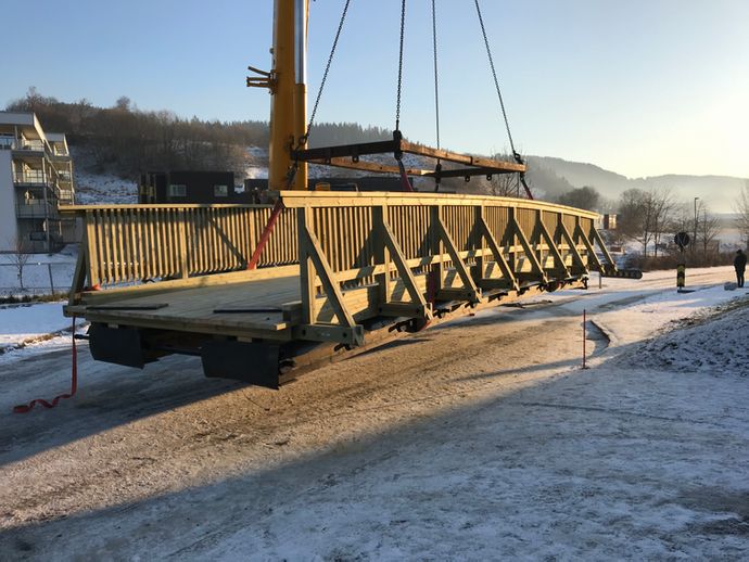 Gang og sykkelbru på Utleira