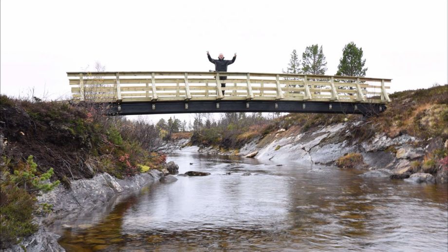 Snøscooterbru på Singsås