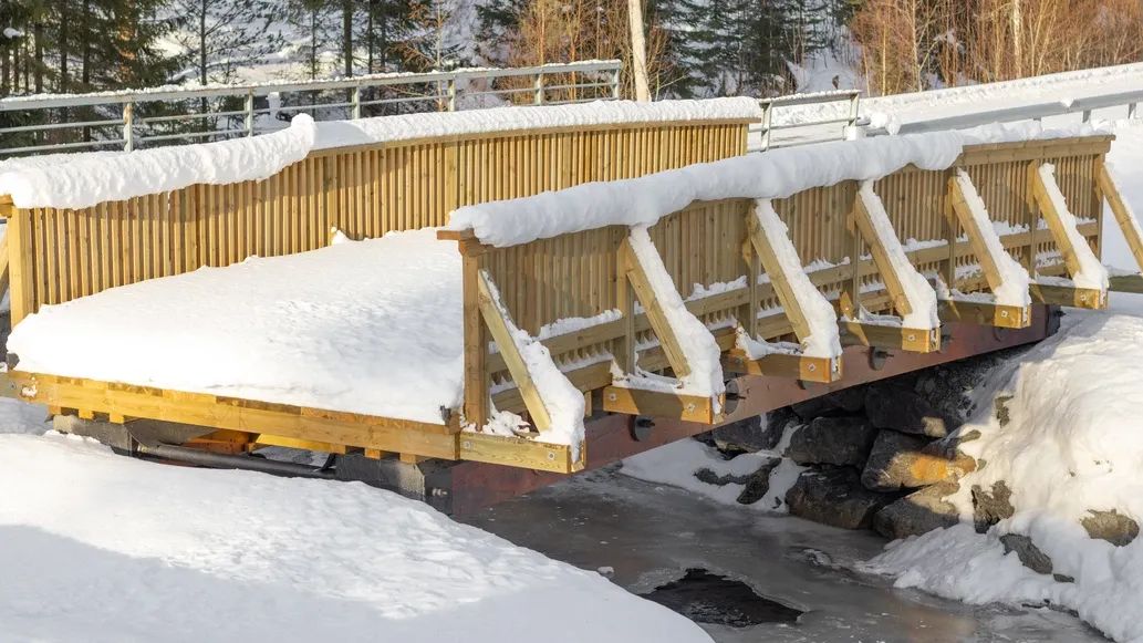 trebro over elv i meldal