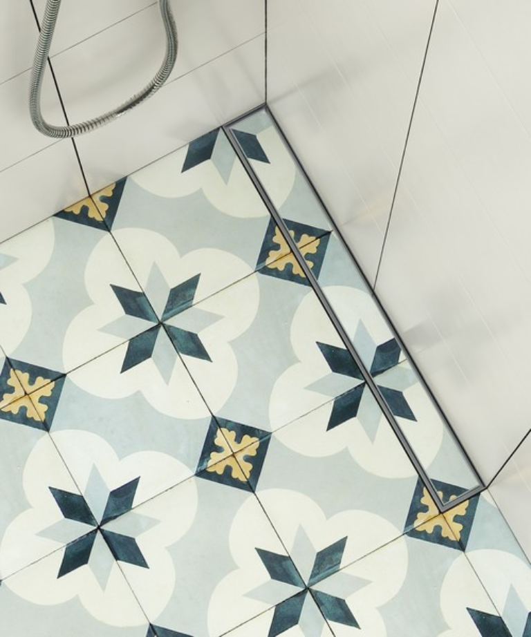 Sluk med flis integrert