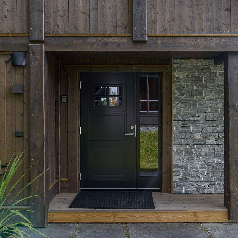 Tinde Hellerudsletta Visningshytte Ytterdør