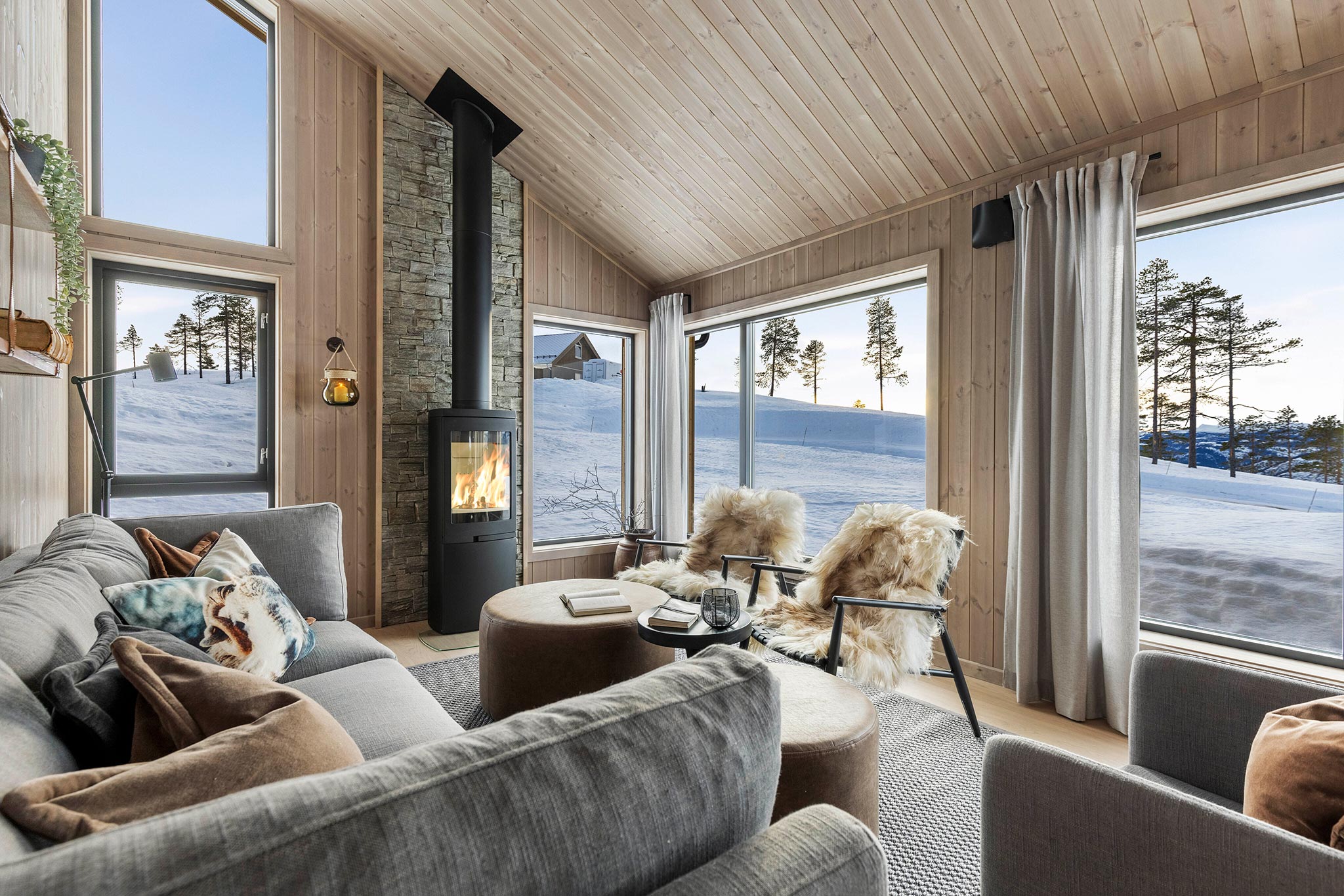 Tinde hytter - Vinteridyll på hytta