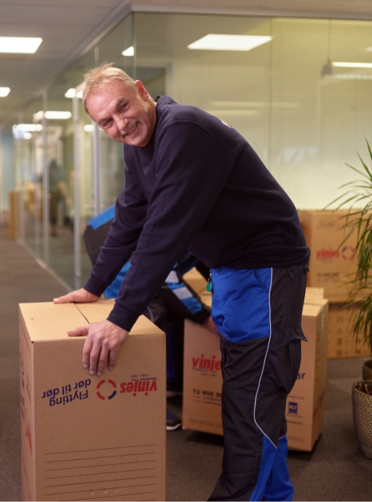 Vinjes pakker til flytting